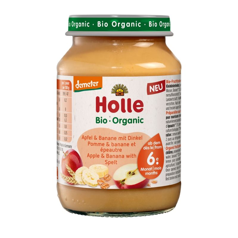 Holle  Apfel & Banane mit Dinkel - Produktbild