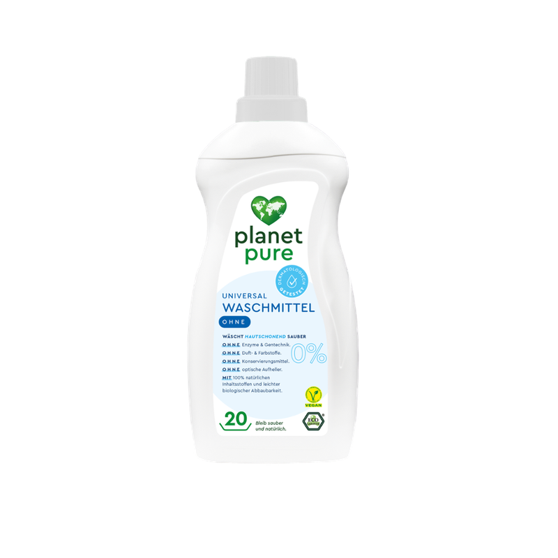 Planet Pure Universal Waschmittel 0% OHNE 20 Wl - Produktbild