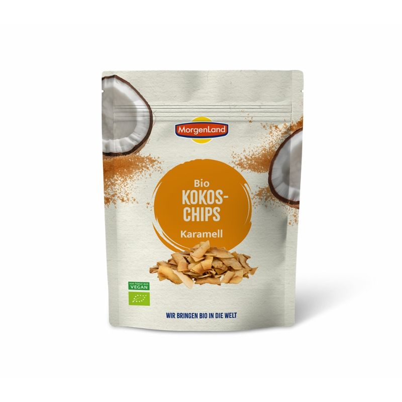 MorgenLand Bio Kokoschips Karamell - Produktbild