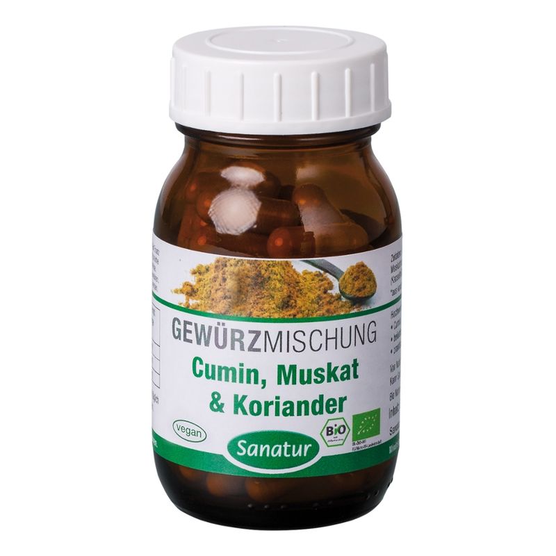 Sanatur Cumin, Muskat & Koriander, 90 Kapseln - Produktbild