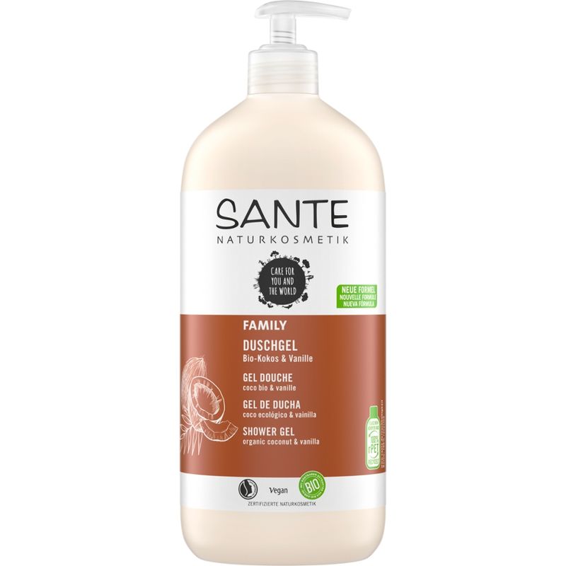 Sante SANTE FAMILY Duschgel Bio-Kokos & Vanille 950 ml - Produktbild