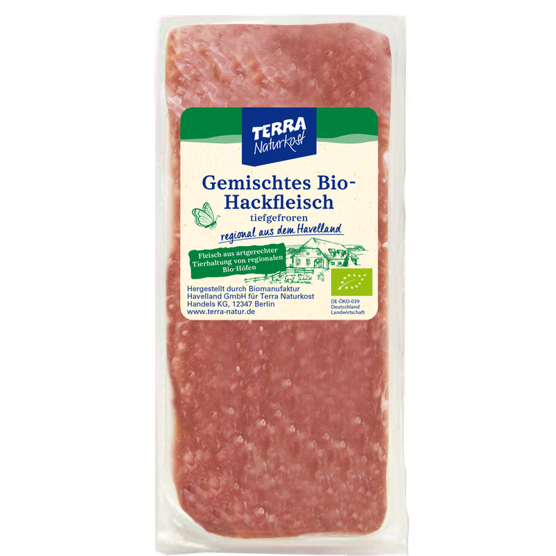 Terra Naturkost Handels KG Bio TK Gemischtes Hackfleisch 250g - Produktbild