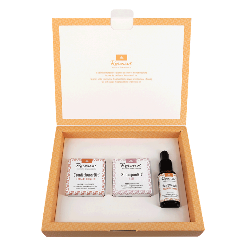 Rosenrot Naturkosmetik Naturkosmetik Premium Geschenkset Haarpflege "exclusive care" - Produktbild