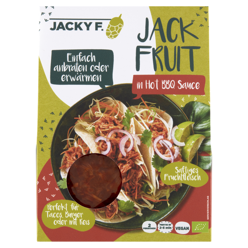 Jacky F. JACKY F. Bio-Jackfruit in Hot BBQ Sauce - Produktbild