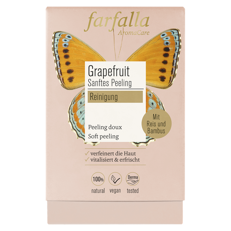 farfalla Grapefruit Reinigung, Sanftes Peeling, Tray/Spender (10x7ml) - Produktbild