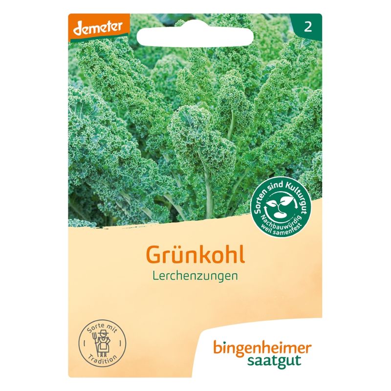 Bingenheimer Saatgut Grünkohl Lerchenzungen - Produktbild