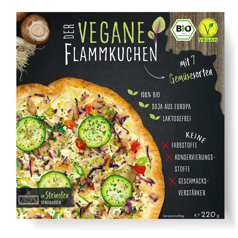 Der Vegane Flammkuchen Der Vegane Flammkuchen mit 7 Gemüsesorten - Produktbild