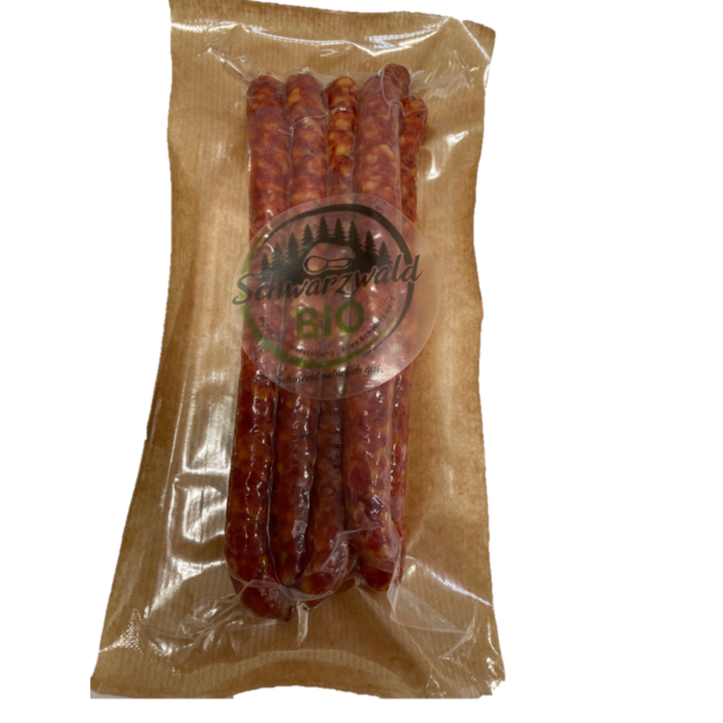 Metzgerei Reichenbach Kleine Bio Bergsalami 5 Stück - Produktbild