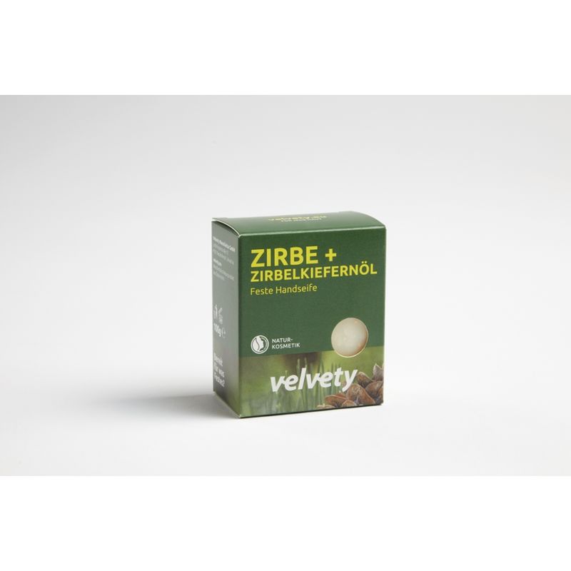 Velvety Handseife Zirbe + Zirbelkiefernöl 100G - Produktbild