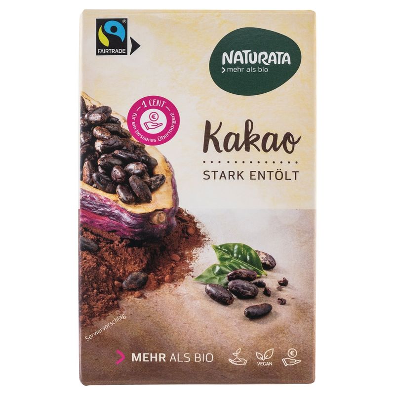NATURATA Kakao, stark entölt - Produktbild