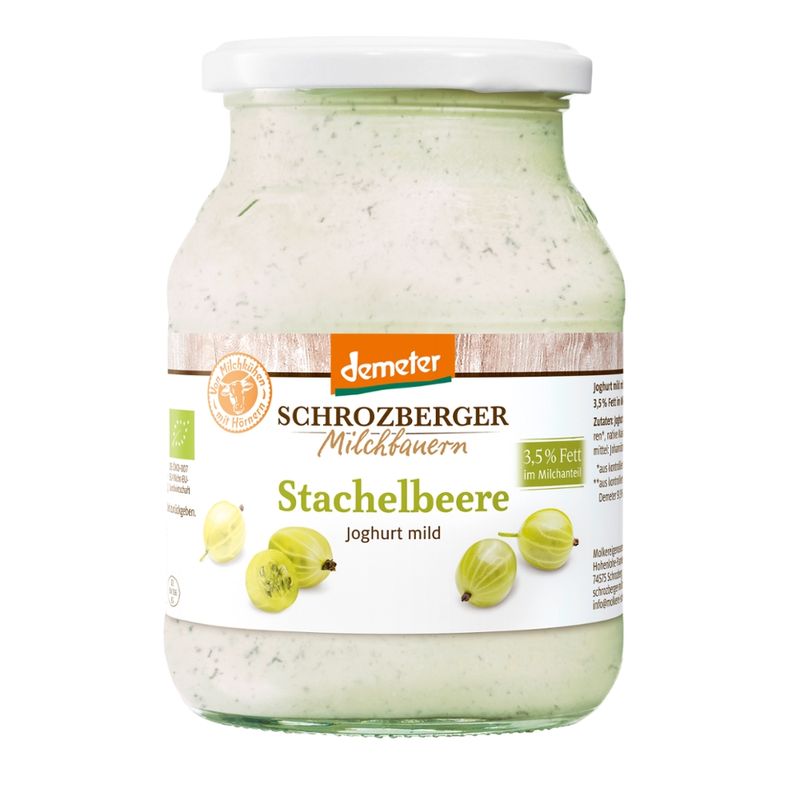 Schrozberger Milchbauern Dem. Stachelbeere Joghurt 500g - Produktbild