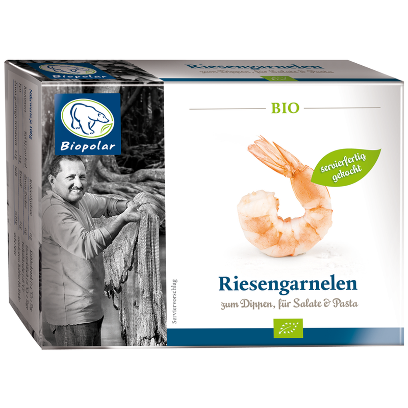 Biopolar Gekochte Bio Riesengarnelen - Produktbild