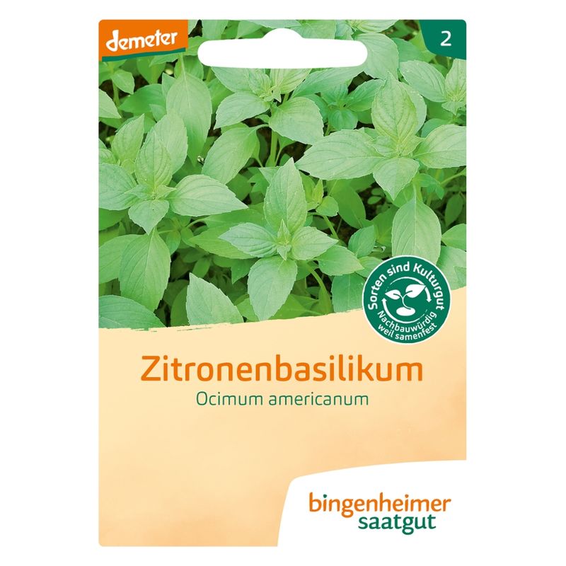 Bingenheimer Saatgut Zitronenbasilikum - Kräuter (Saatgut) - Produktbild