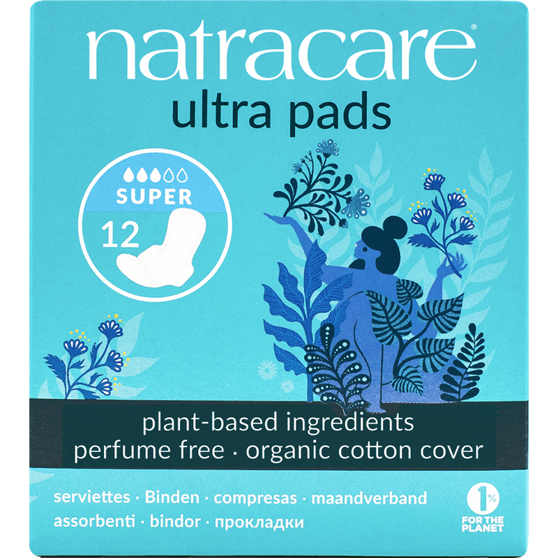 Natracare Binde Ultra Super mit Flügeln 12 St - Produktbild