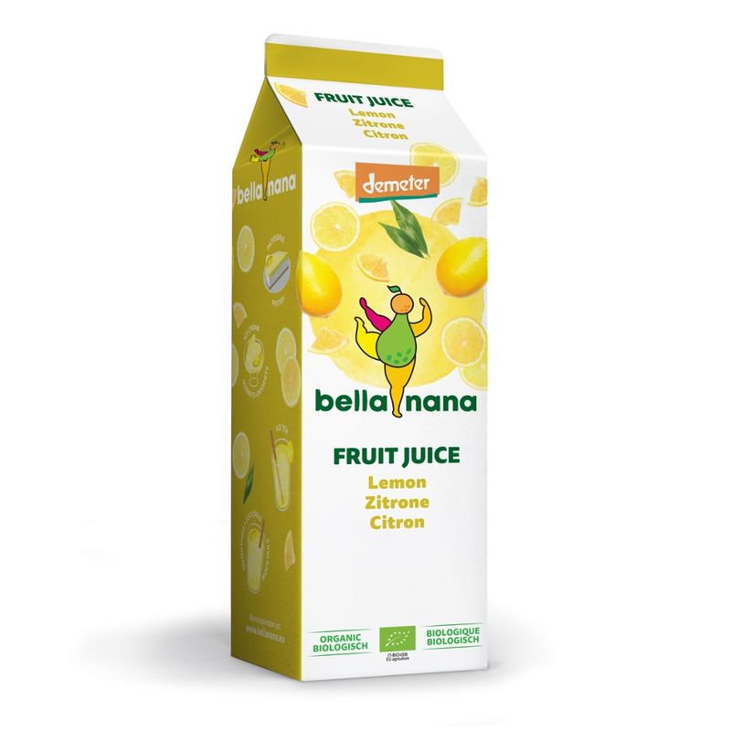 bella nana Zitrone Direktsaft mit Pulpe & Zellen - 100% Frucht, tiefgefroren - Produktbild