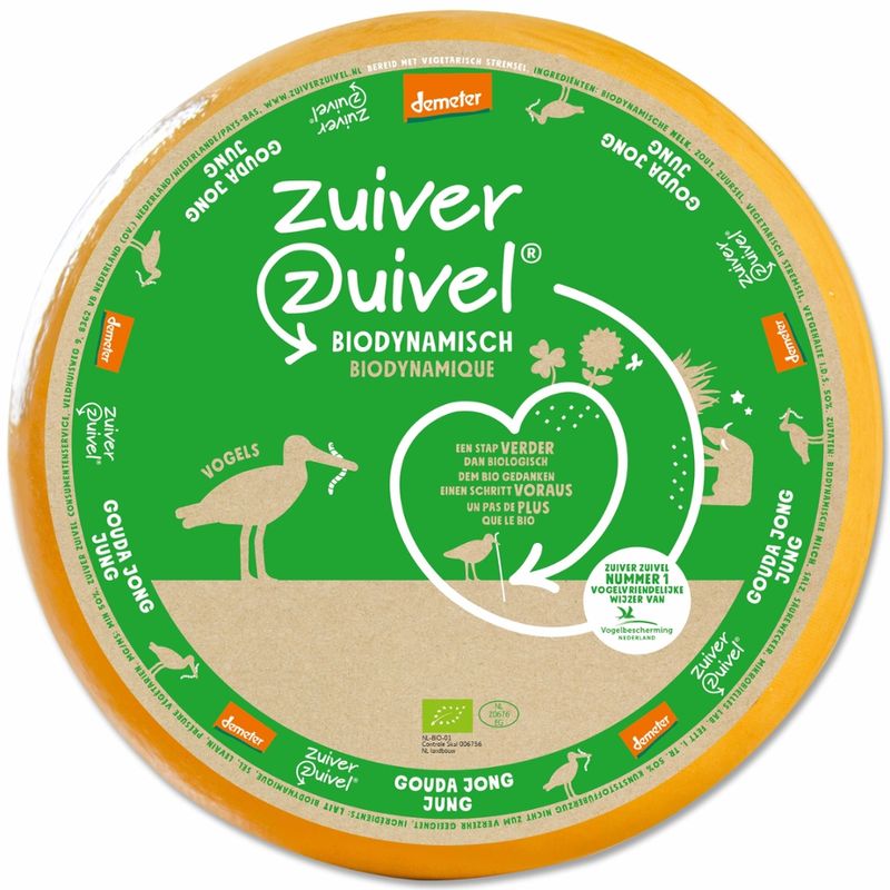 Zuiver Zuivel Biodynamische Gouda Jong 5kg - Produktbild