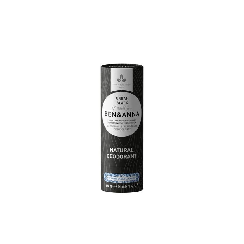 Ben&Anna Natural Care Ben&Anna Natural Care Papertube Deodorant Urban Black 40g - Produktbild