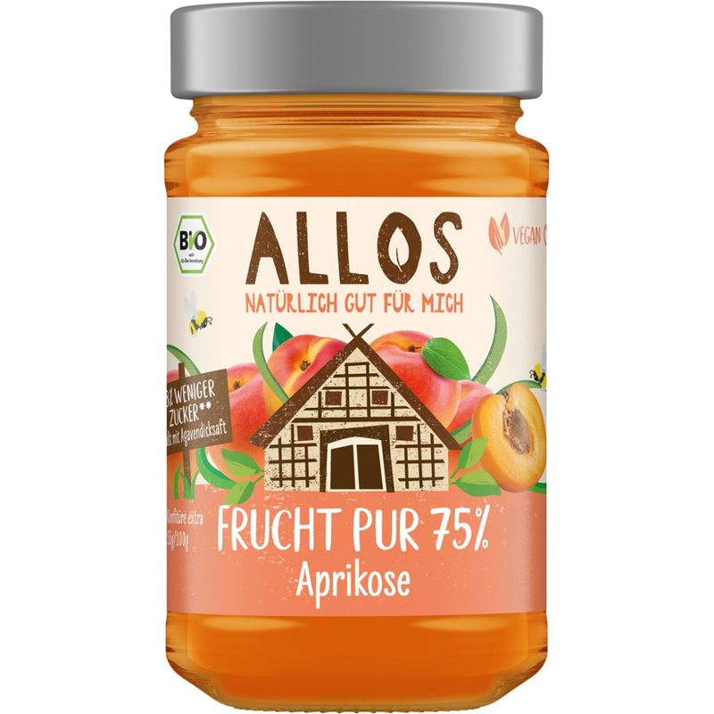 Allos Frucht Pur 75% Aprikose - Produktbild