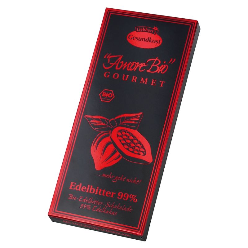 Liebhart's Gesundkost  Bio-Edelbitter-Schokolade, 99% Kakaoanteil - Produktbild