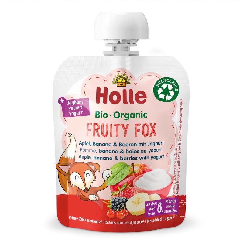 Holle  Fruity Fox - Apfel, Banane & Beeren mit Joghurt - Produktbild