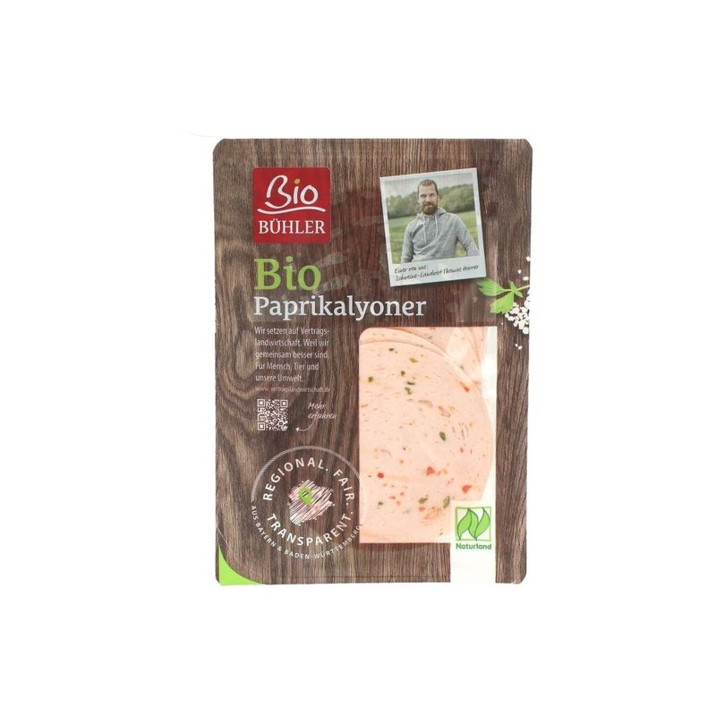 Bio Bühler Bio Paprikalyoner geschnitten - Produktbild