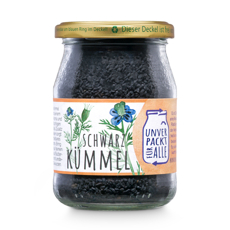 Unverpackt für alle Schwarzkümmel, ganz, EG Bio, MMP-kl, 160g - Produktbild