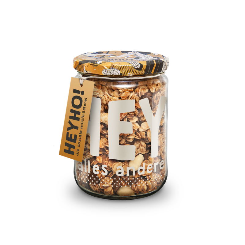 HEYHO Granola Peanut Power to the People Handmade Granola mit Erdnussbutter und Schoko-Chunks - Produktbild