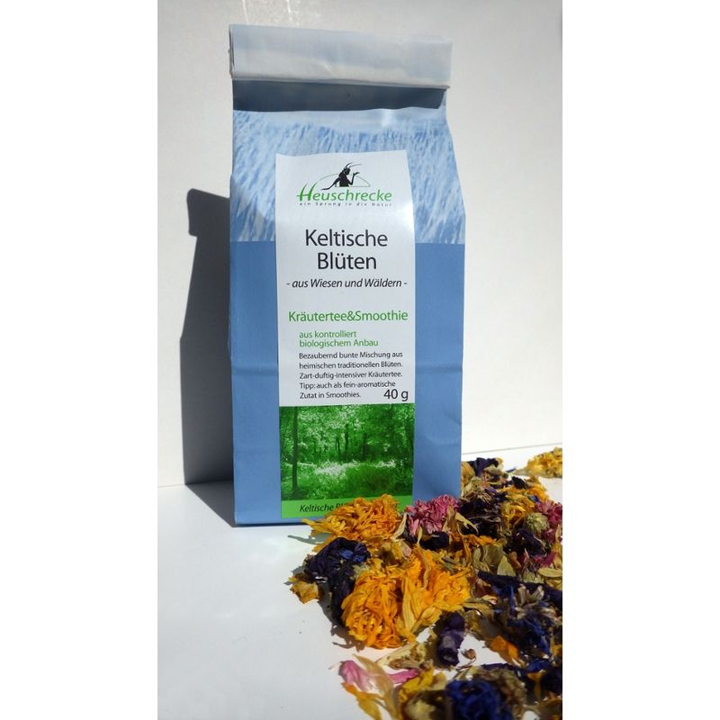 Heuschrecke Keltische Blütenmischung, Kräutertee, kbA - Produktbild