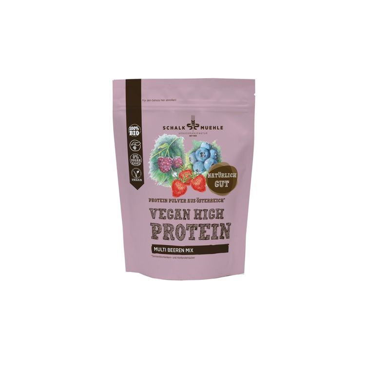 Schalk Mühle 200 g Bio Protein Pulver Mix mit Beeren Pulver - Produktbild