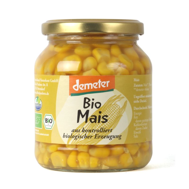 Marschland  demeter Bio-Mais 370 ml Gl. MARSCHLAND - Produktbild