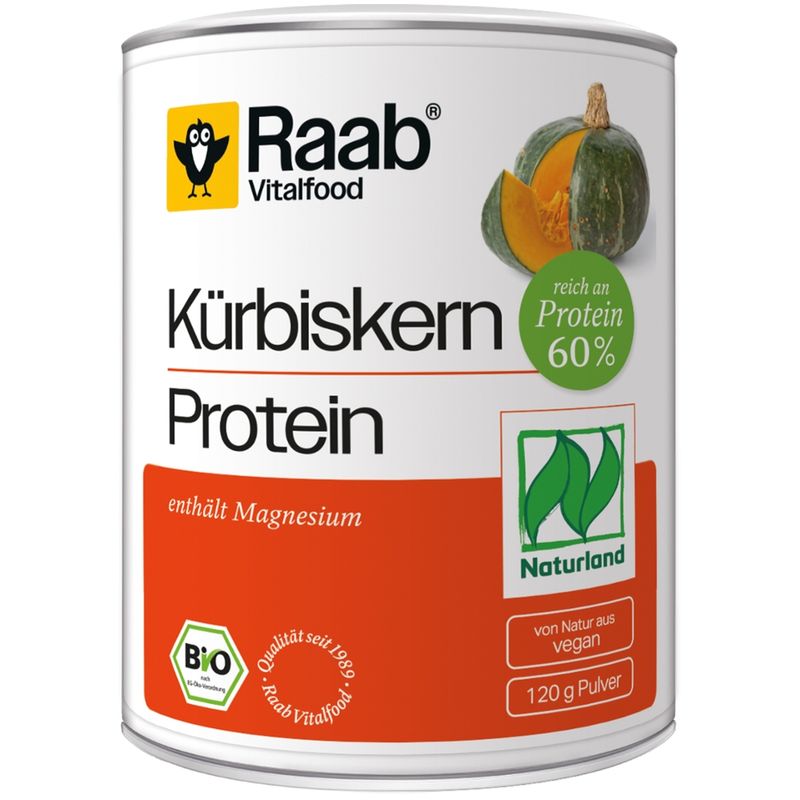 Raab Vitalfood Bio Kürbiskern Protein Pulver Naturland - Produktbild