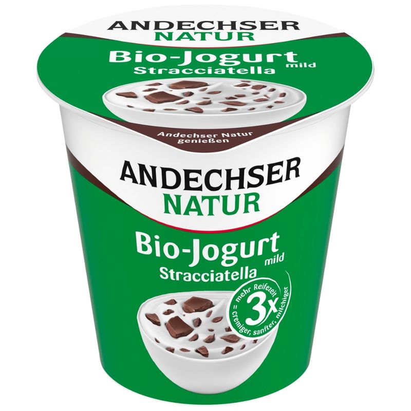 Andechser Natur Bio Jogurt Stracciatella 3,7% - Produktbild