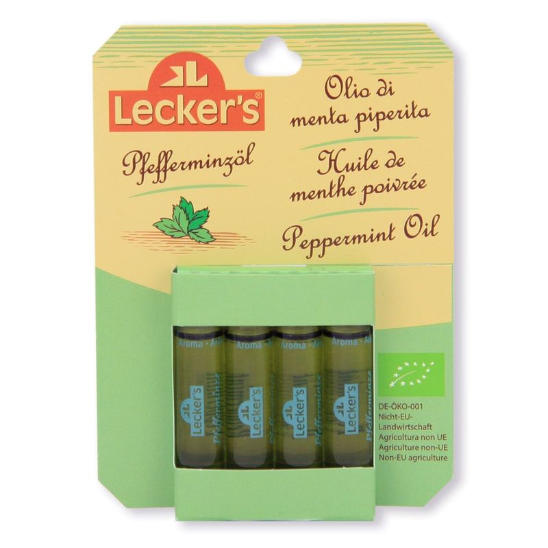 Lecker´s Bio Pfefferminzöl, 100% naturreines Aroma - Produktbild