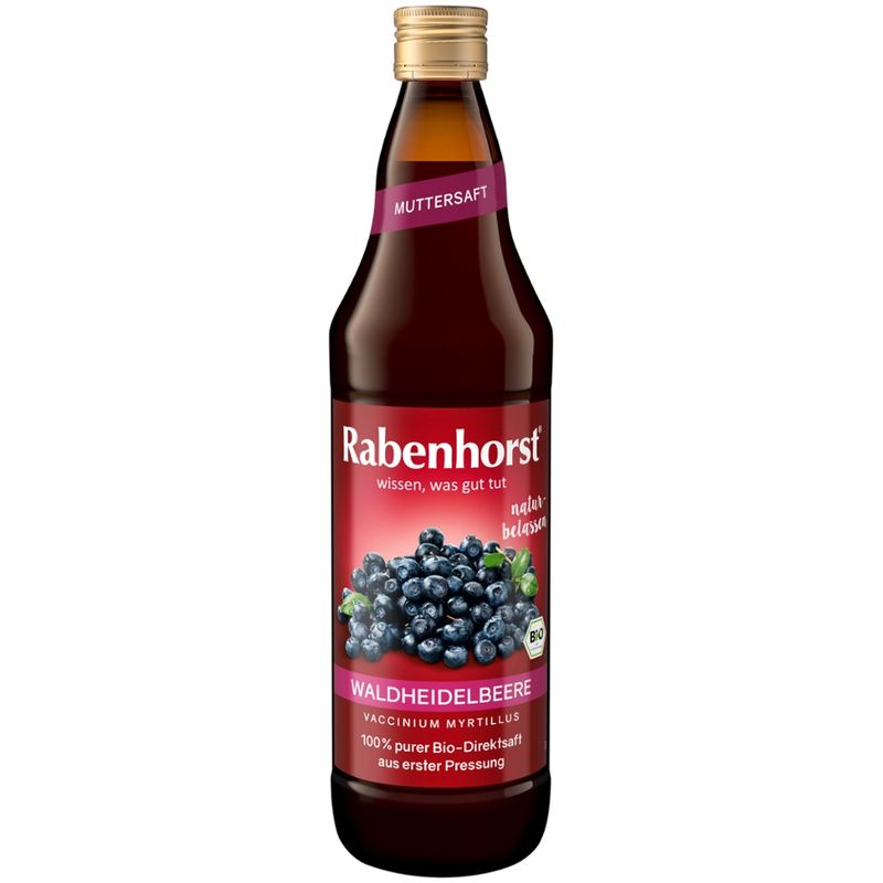 Rabenhorst Waldheidelbeere Muttersaft BIO - Produktbild