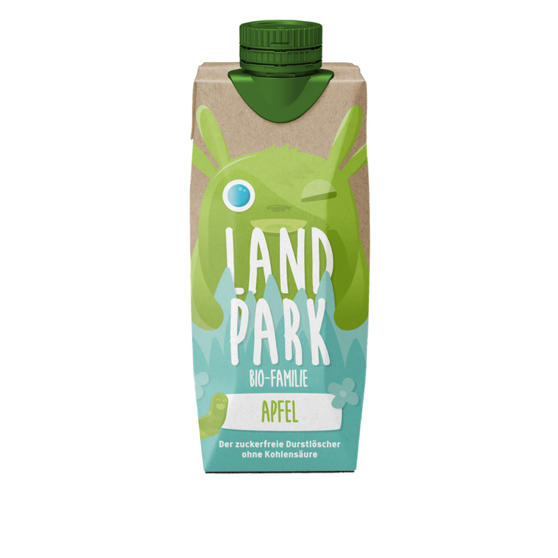 Landpark Bio-Quelle Landpark Bio-Familie Apfel 12x0,5l - Produktbild