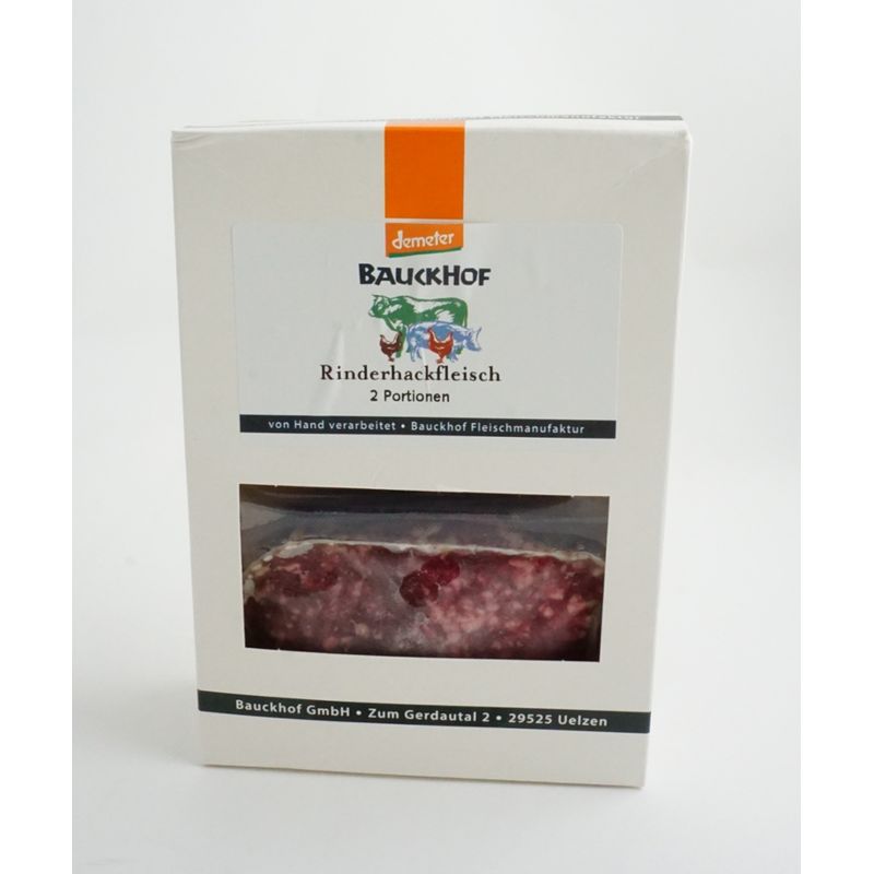 Bauckhof Hackfleisch vom Rind, tiefgefroren - Produktbild