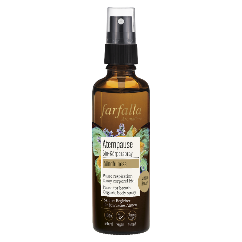 farfalla Mindfulness, Atempause Bio-Körperspray, 75ml - Produktbild