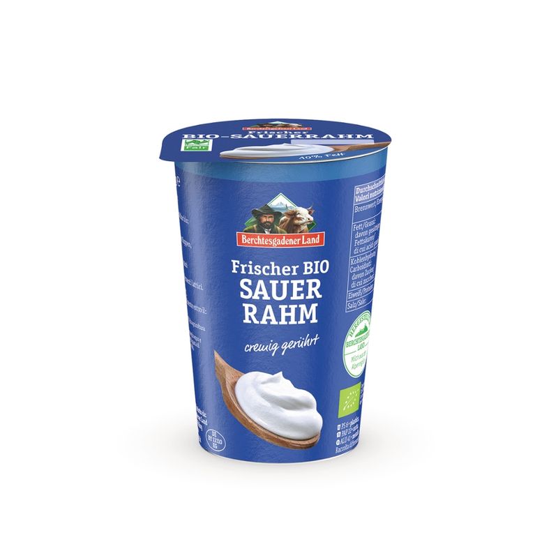Berchtesgadener Land Bio Frischer Bio-Sauerrahm 10% Fett NL-Fair - Produktbild
