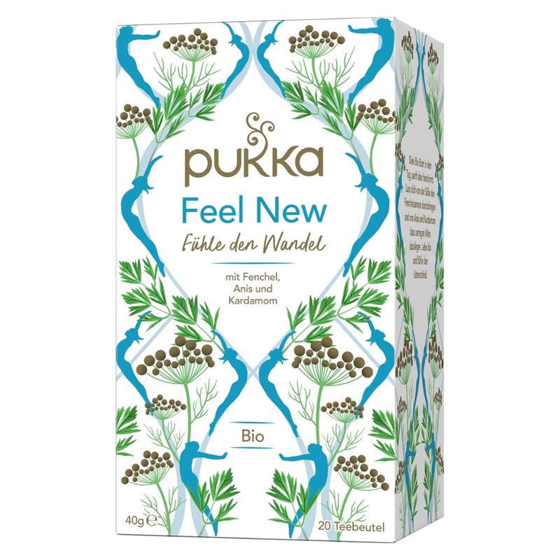 Pukka Pukka Bio-Kräutertee Feel New, mit Fenchel, Anis und Kardamom, 20 Teebeutel - Produktbild