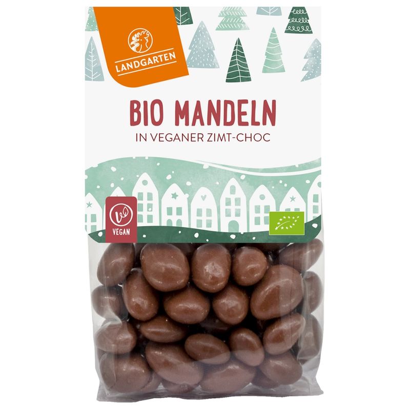 Landgarten Bio Zimt Mandeln vegan 150g - Produktbild