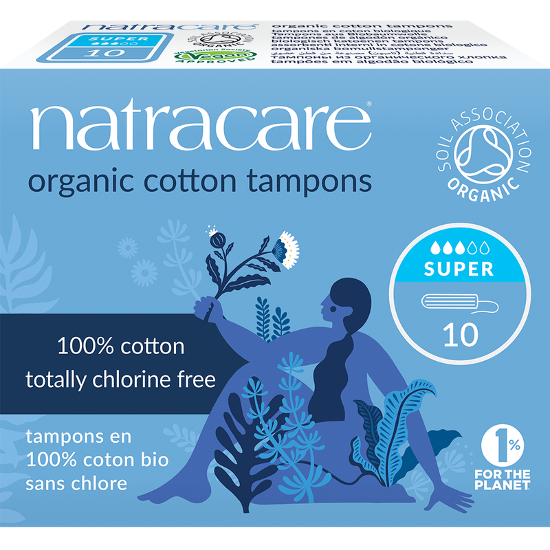 Natracare Tampons Super ohne Applikator 10 St - Produktbild