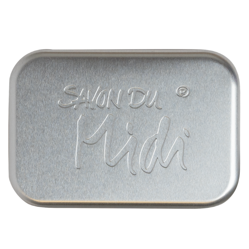 Savon du Midi Seifendose Aluminium mit Prägung "Savon du Midi" und herausnehmbarer Ablage mit Löchern, 3-tlg. - Produktbild