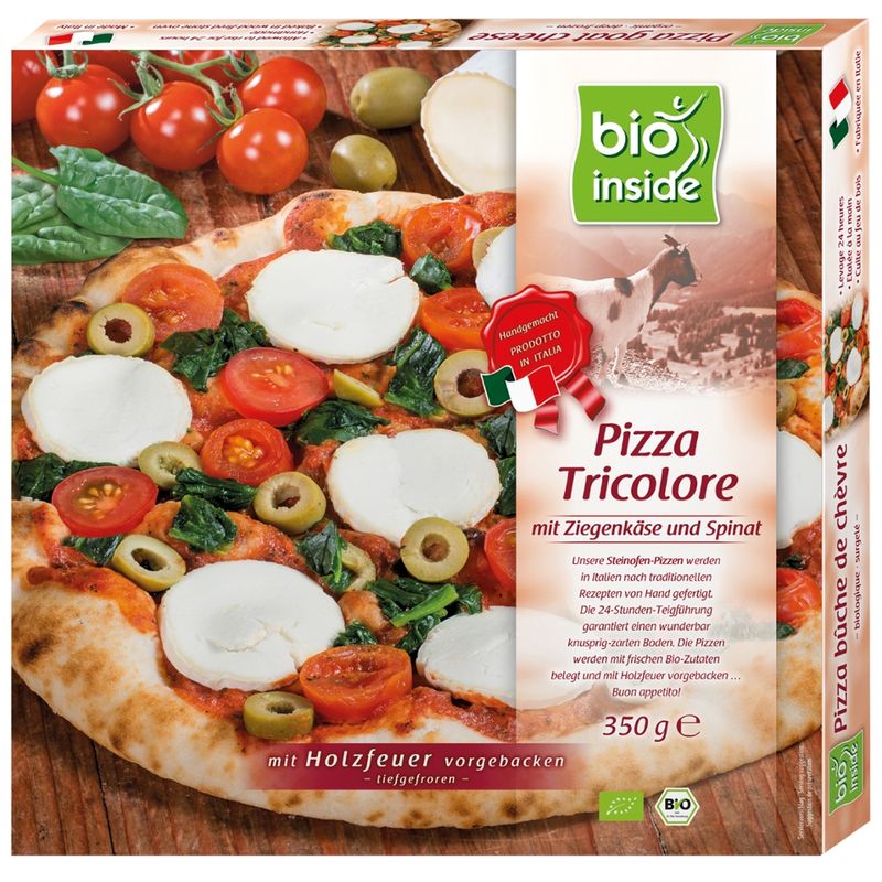 bio inside Holzofenpizza Tricolore - Produktbild