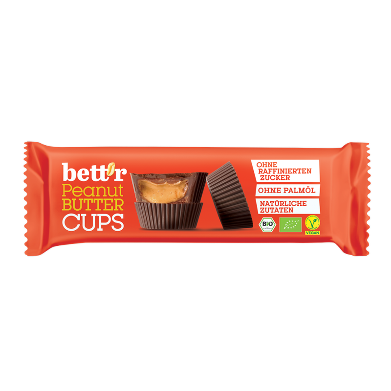 Bett'r Peanut Butter Cups 3x13g, Bio, Bett’r - Produktbild