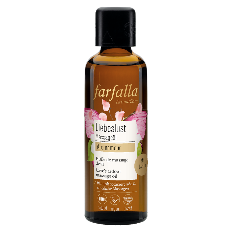 farfalla Aromamour, Liebeslust Massageöl, 75ml - Produktbild