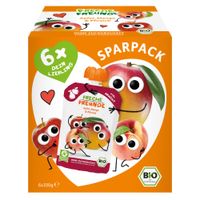 Bio Quetschie Sparpack Apfel, Mango & Pfirsich - Produktbild