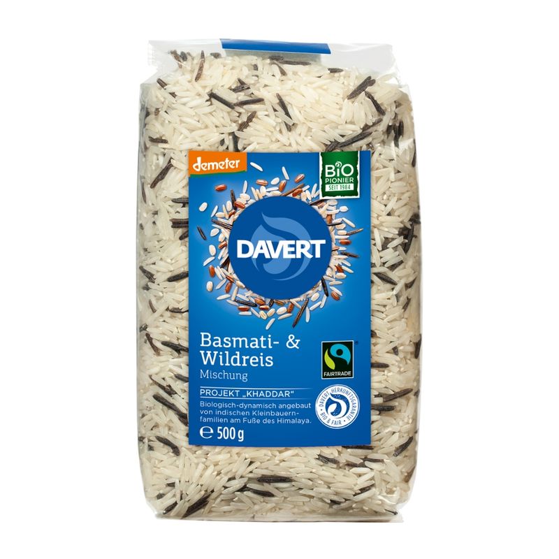 Davert demeter Basmati- & Wildreis Fairtrade 500g - Produktbild