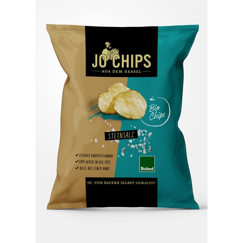 JO Chips JO Chips Bio-Kesselchips Steinsalz125g - Produktbild