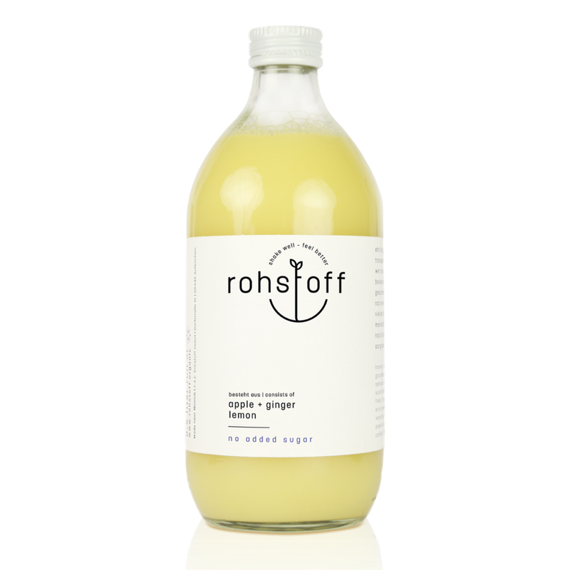 Rohstoff apple+ginger+lemon 0,5 l - Produktbild