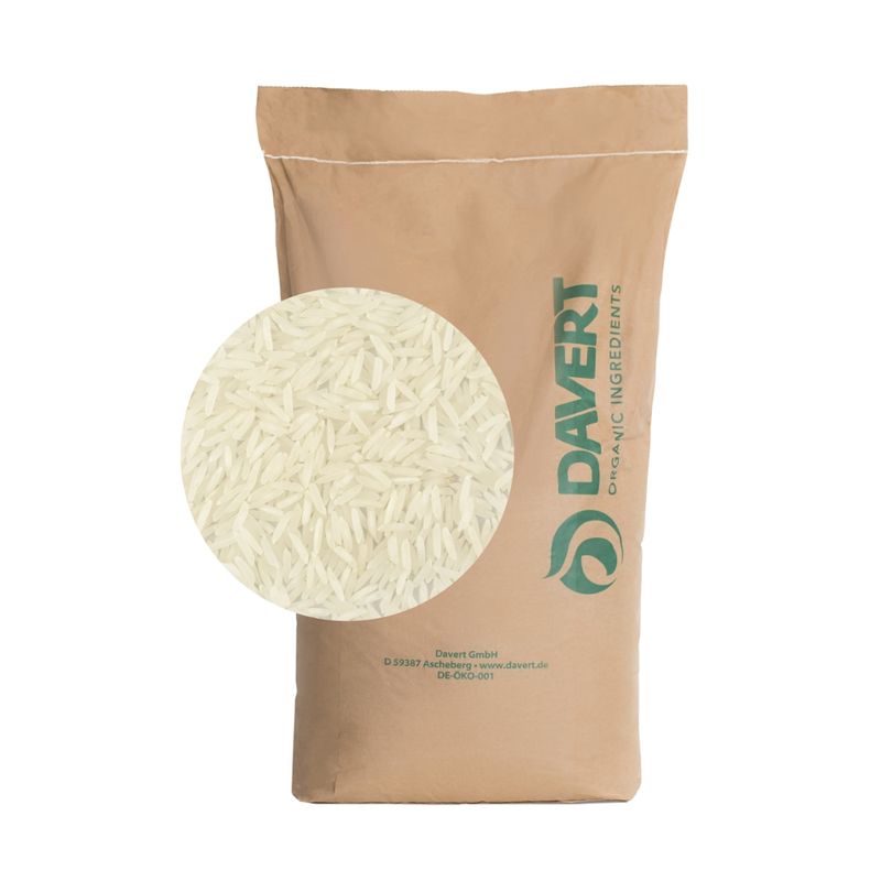 Davert Rohstoffhandel Echter-Basmati-Reis, weiß 25 kg - Produktbild